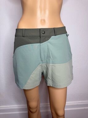 Outdoor Voices 3” Rec Trek Colorblock Shorts Women’s Size Medium Green